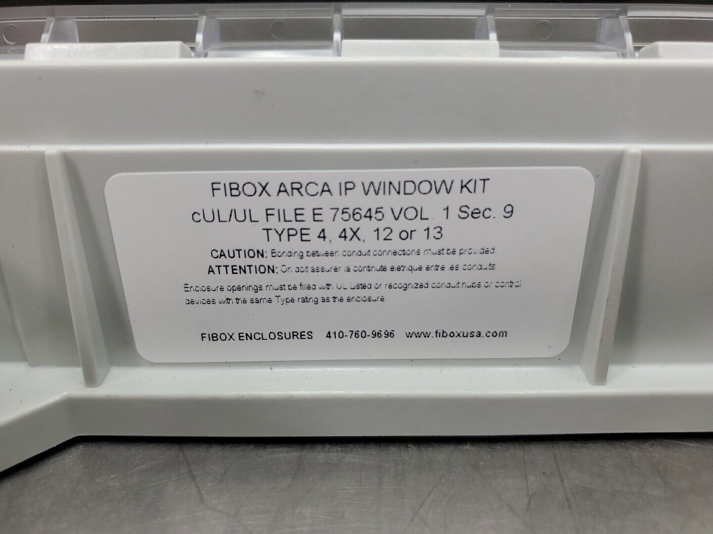 FIBOX ARCA Polycarbonate IP Enclosure Cover, 75645 VOL.1 - Lot of 2.          1C