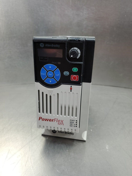 Allen-Bradley 25B-D010N104 Ser A PowerFlex 525 4kW (5Hp) AC Drive.         1-E10