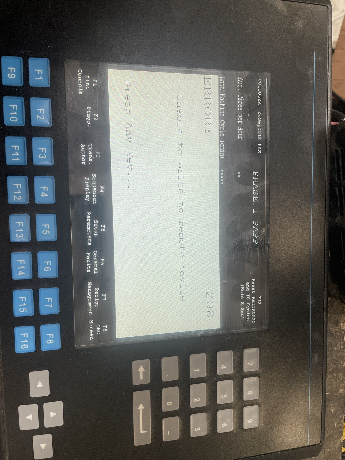 Allen Bradley 2711-K10G1X C FRN 4.48 PanelView 1000 Keypad Terminal Grayscale@1B