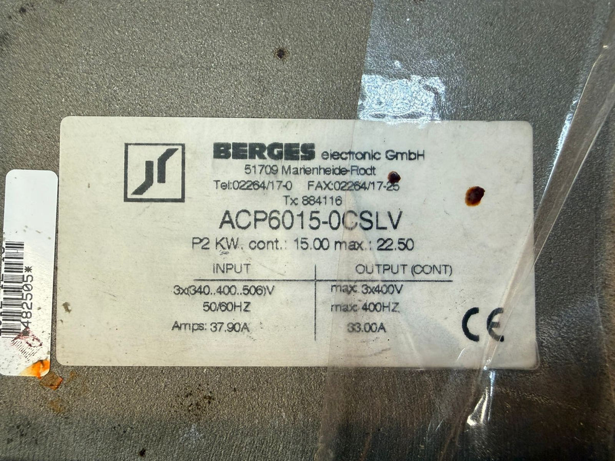 Berges ACP6015-0CSLV Frequency Inverter ACP60150CSLV              (11.6.1)
