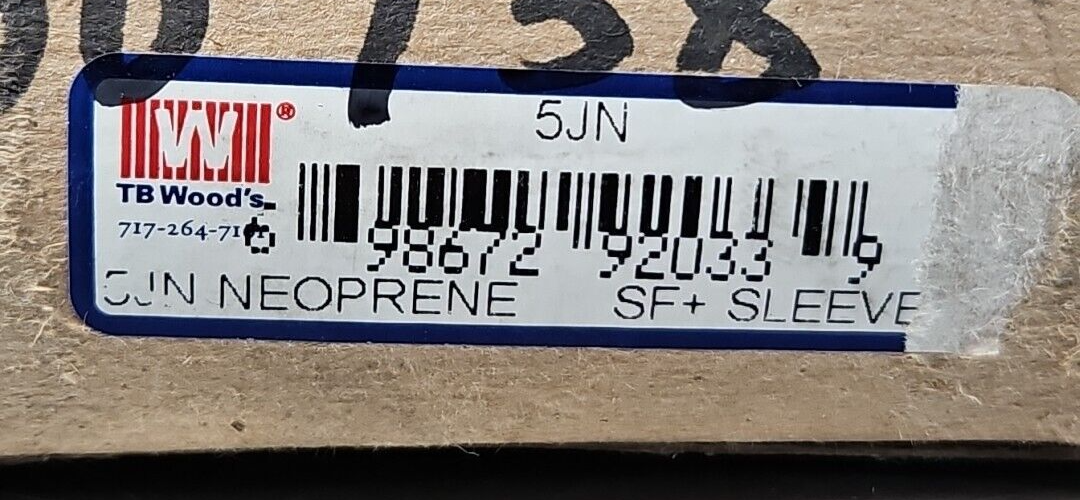 TB Woods 5JN Neoprene Sleeve Coupling                                    loc5D12