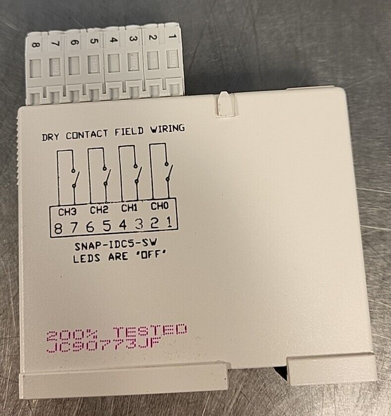 Opto 22 SNAP  I/0 IDC5-SW  4 channel Switch       (BIN 4.4.3)