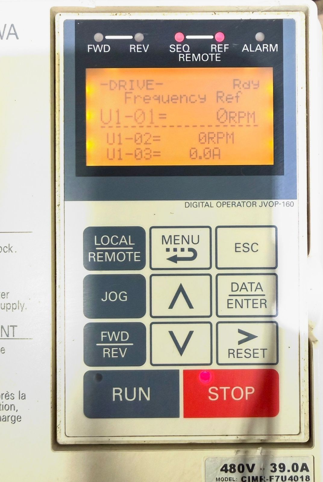 Yaskawa CIMR-F7U4018 Drive 3Ph           (5.5.2)