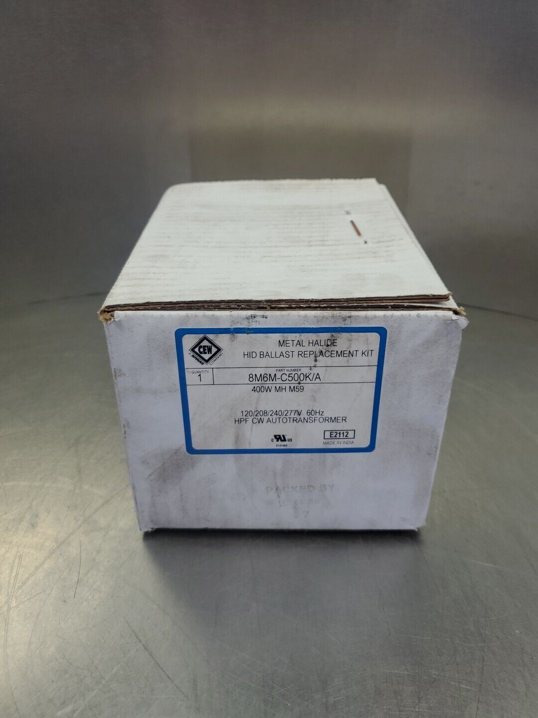 CEW 8M6M-C500K/A Metal Halide HID Ballast, 120/208/240/277V, 60Hz.         4C-40