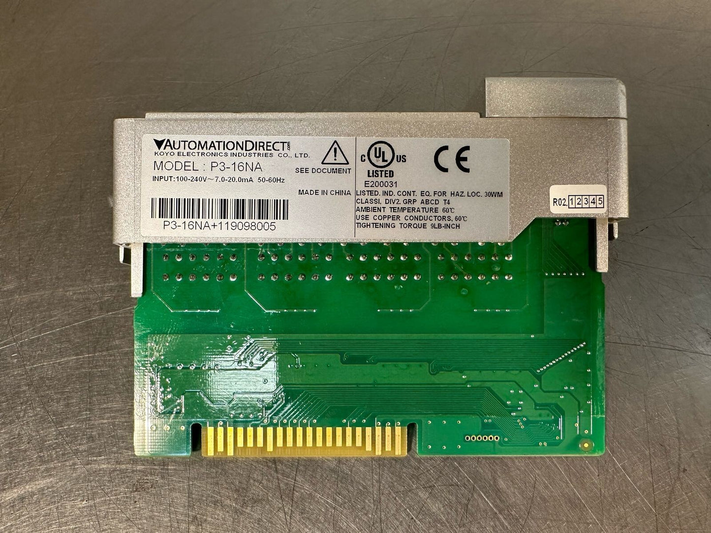 Automation Direct P3-16NA 100-240V 50-60 Hz                         (7.4.5)