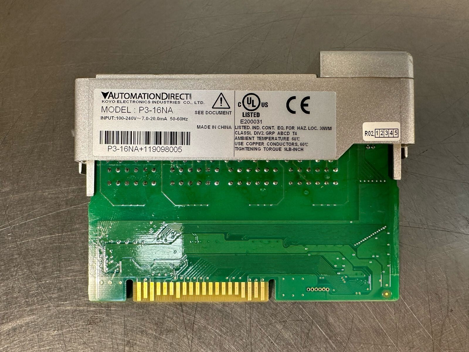 Automation Direct P3-16NA 100-240V 50-60 Hz                         (7.4.5)