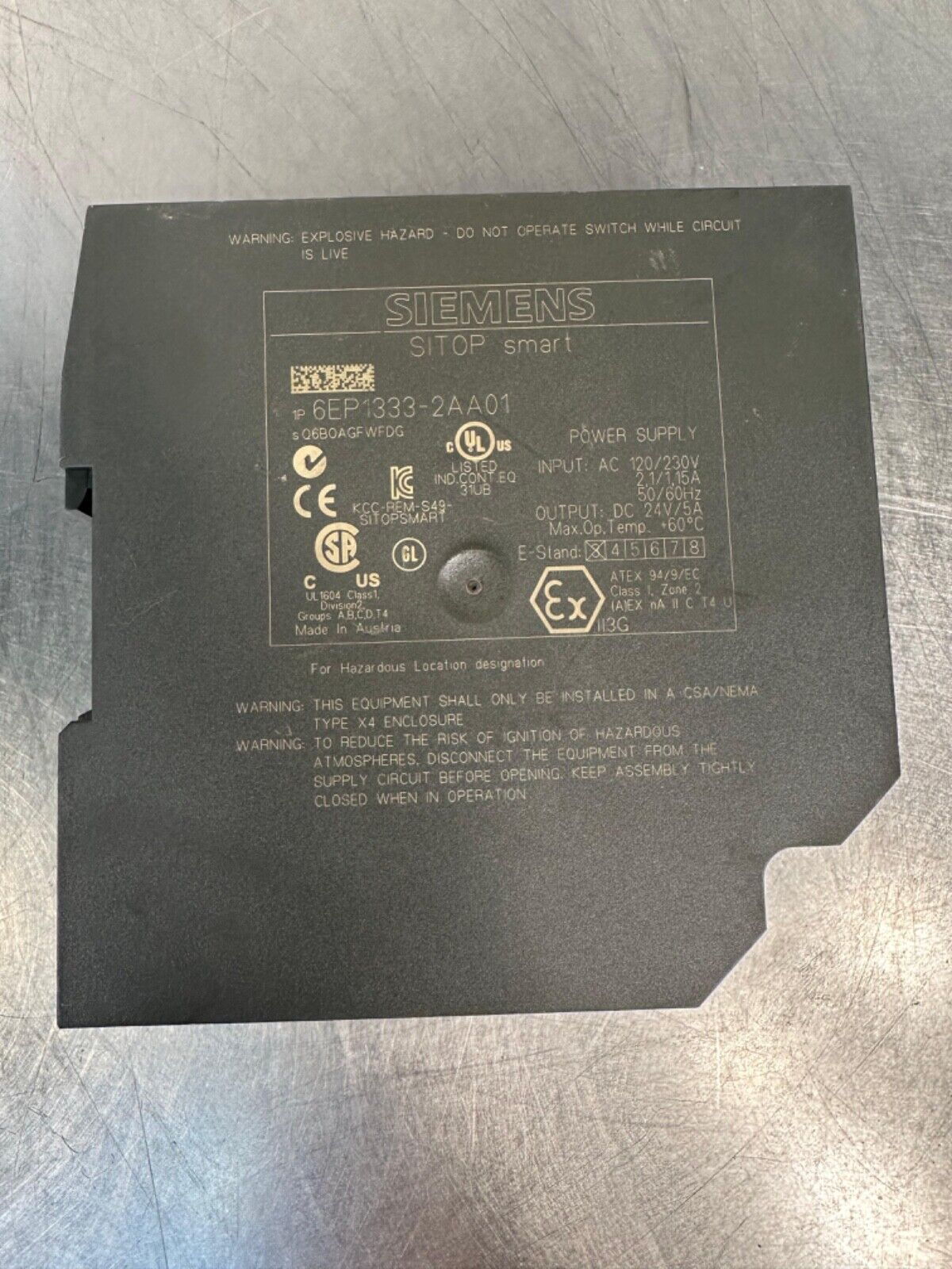 Siemens 6EP1333-2AA01 Sitop Smart Power Supply 120/230VAC (4C-29)
