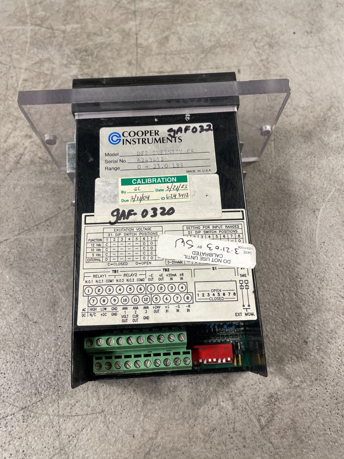Cooper Instruments DFI INFINITY CS Pressure Strain Digital Gauge @3.3.5