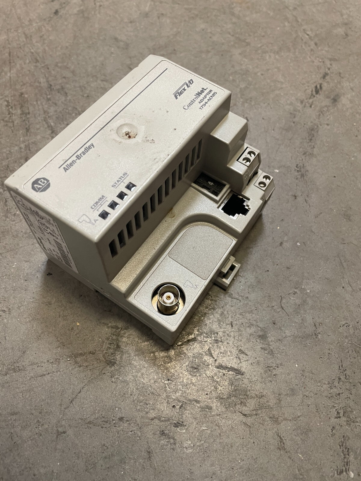 Allen-Bradley 1794-ACN15 96432672 ser. D Gray Flex I/O ControNet Adapter @3.3.5