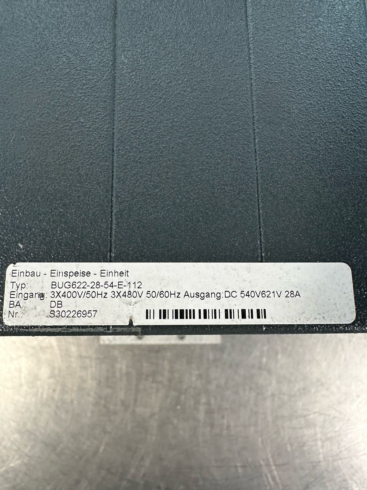Baumuller BUG622-28-54-E  /  BUG622-28-54-E-112  50/60Hz (8.3.3)