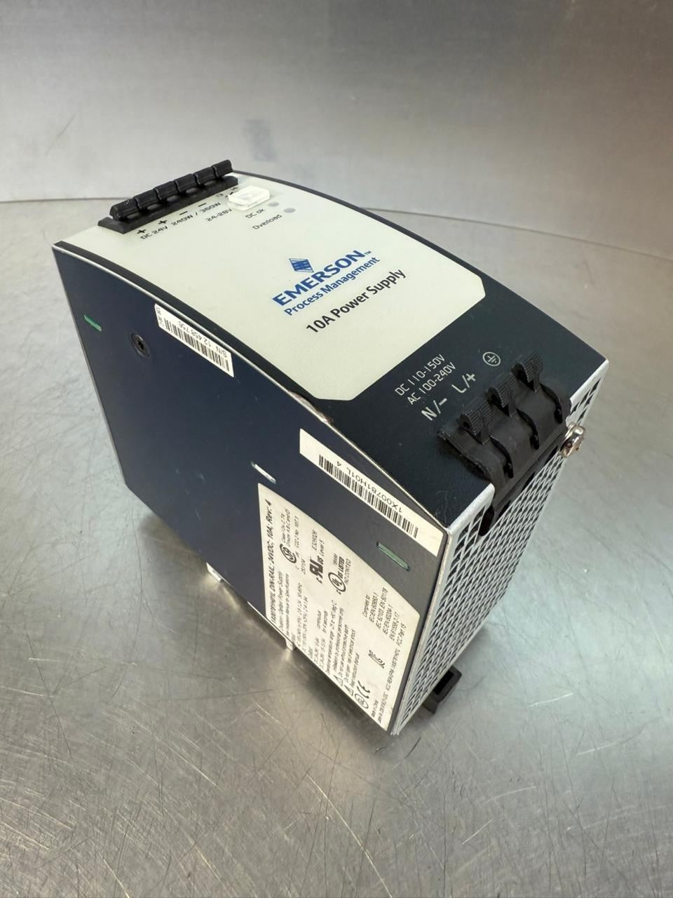 Emerson 1X00781H01L DIN-RAIL 24VDC 10A Rev 4  (8.4.7)