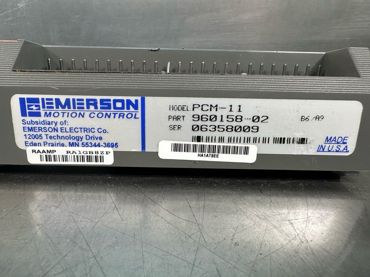 Emerson PCM-11 MOTION PROGRAM CONTROLLER 960158 -02             (6.3.5)