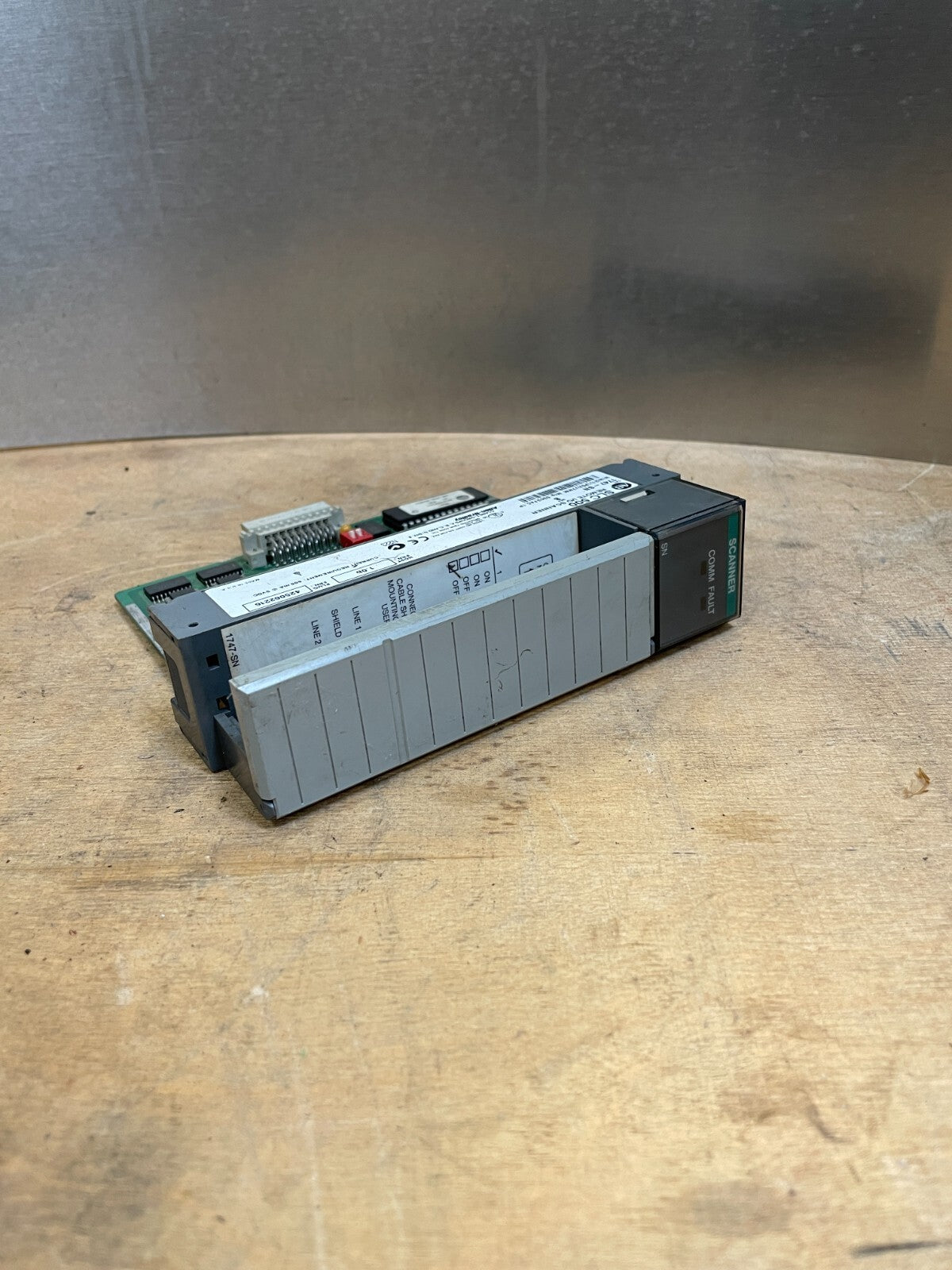 Allen-Bradley SLC 500 Gray Cat1747-SN Remote I/O Scanner PLC Processor