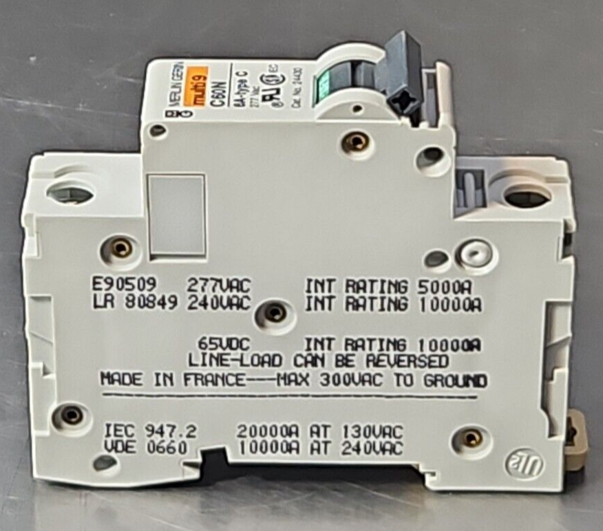 Square D MG24430 Supplementary Protector Breaker 1P 6A 277 VAC          (BIN434)