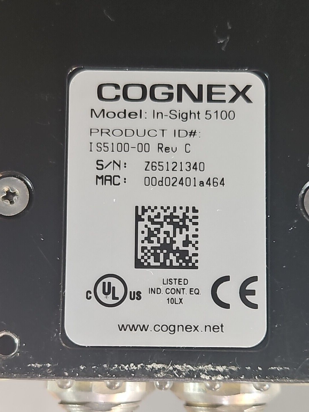 Cognex IS5100-00 Rev. C  In-Sight Machine Vision Camera.                (BIN644)
