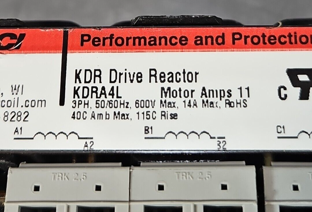 TCI KDRA4L Drive Reactor 3PH 50/60Hz 600V  11Amp                        (BIN425)