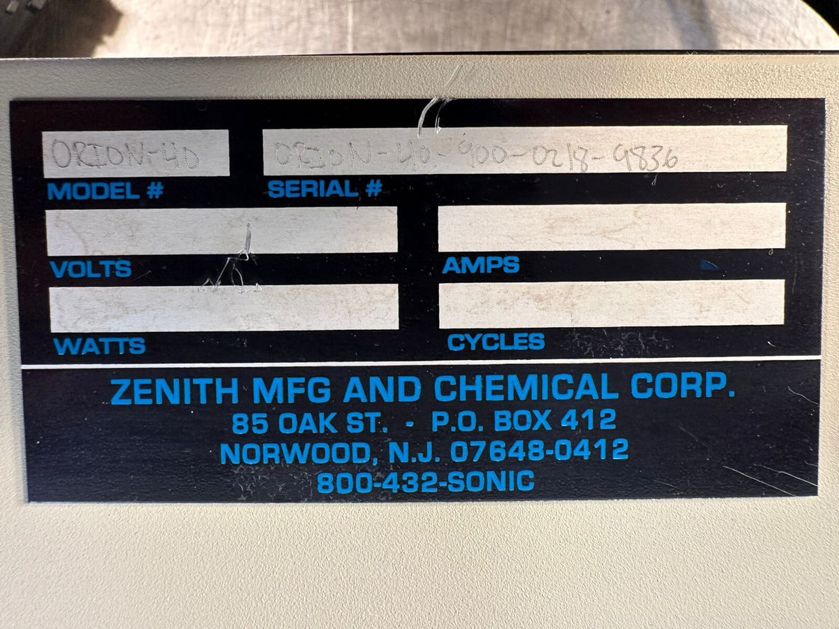 Zenith Ultrassonic Orion-40-900-0218-9836                  (9.4.1)