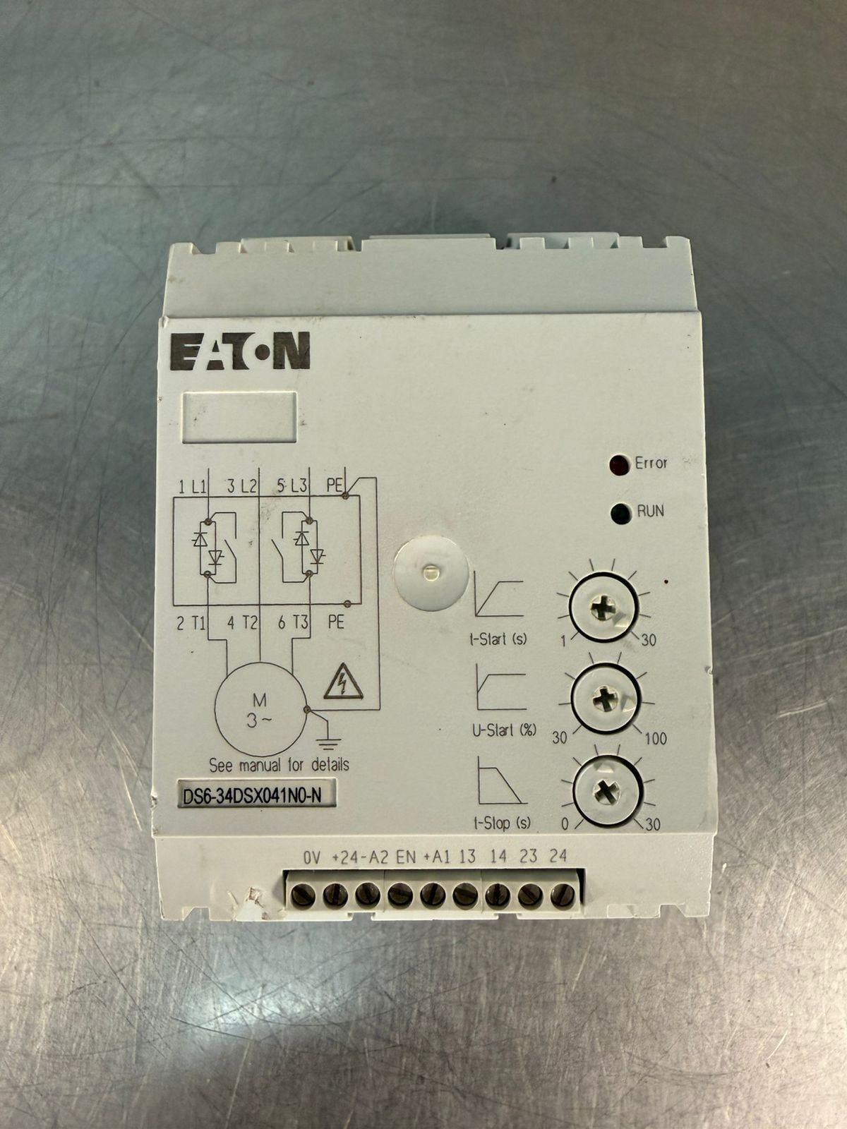 Eaton DS6-34DSX041N0-N Soft Starter Aux. Cont. 3A - 240Vac         (5.4.2)