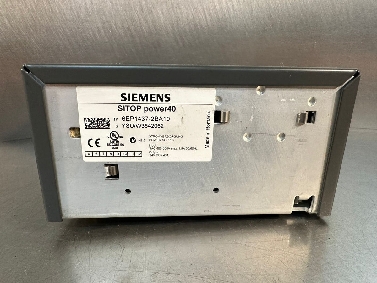 Siemens 6EP1 437-2BA10 Sitop Power 40 6EP14372BA10 DC 24V / 40A    (5.6.5)