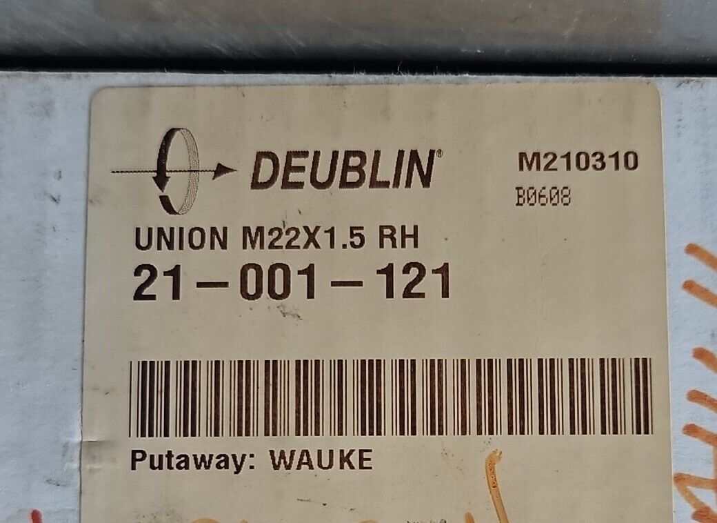 Deublin 21-001-121 rotary union  M22 x 1.5 RH                      loc5C21