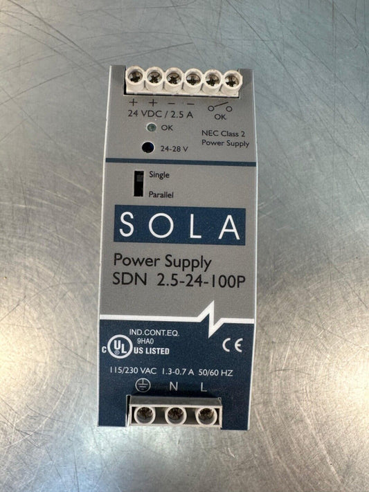 SOLA Power Supply SDN 2.5-24-100P Power Supply (4C-39)