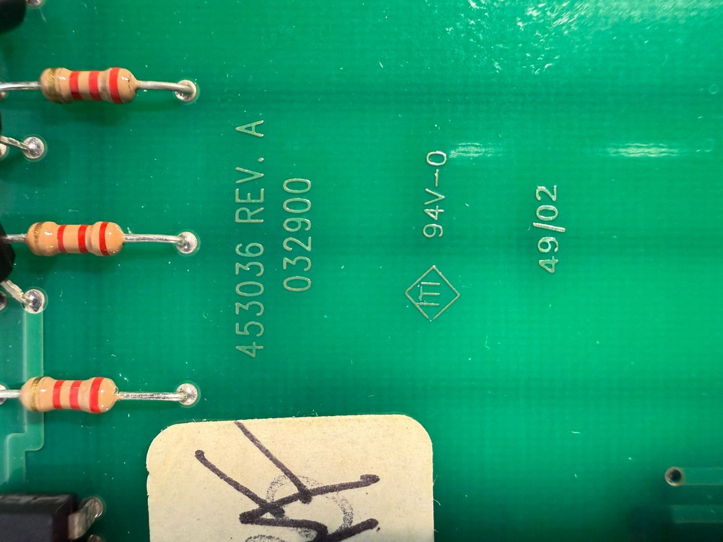 Generic 453036 REV. A Pc Board Sensor Control                      (9.3.1)