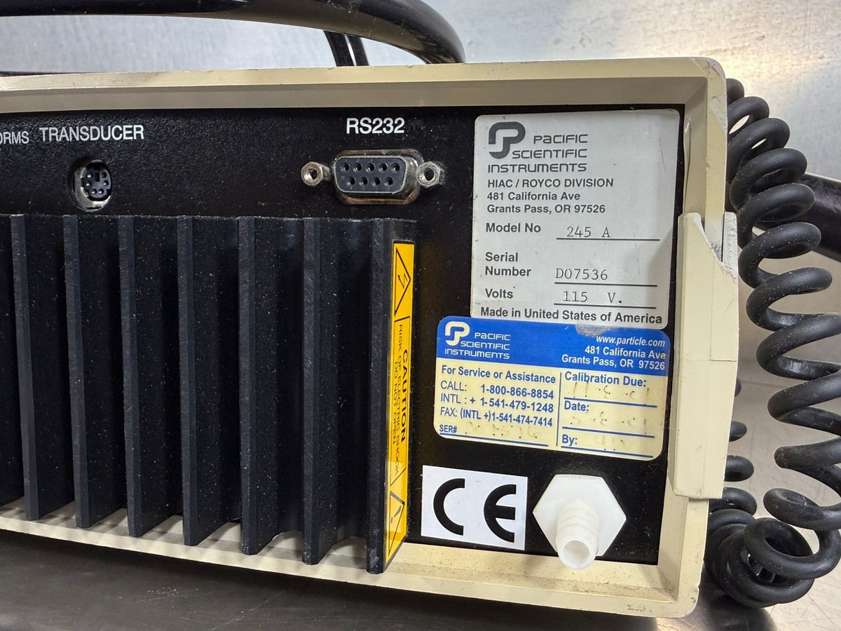 Pacific Hiac/Royco 245A  115V                                     (11.5.5)