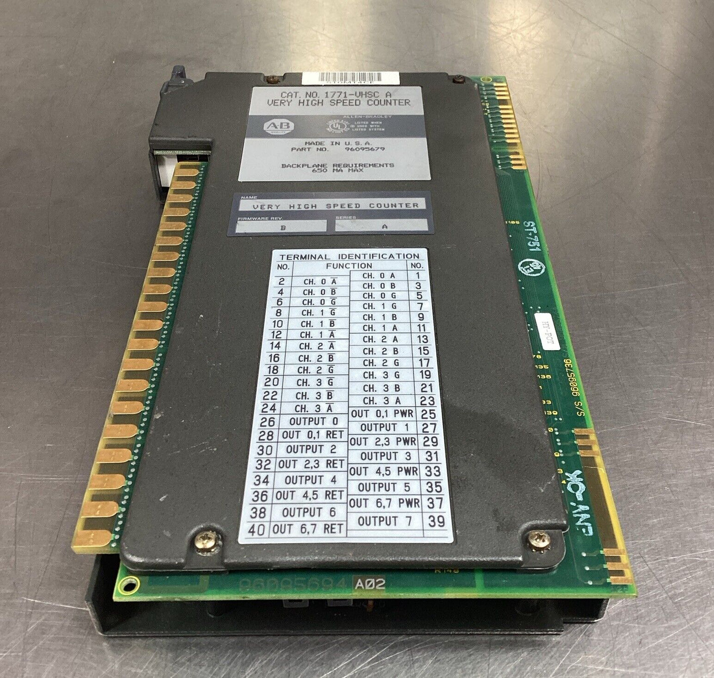 Allen-Bradley  1771-VHSC A  Very High Speed Counter Module Rev. B Ser. A   3C-33