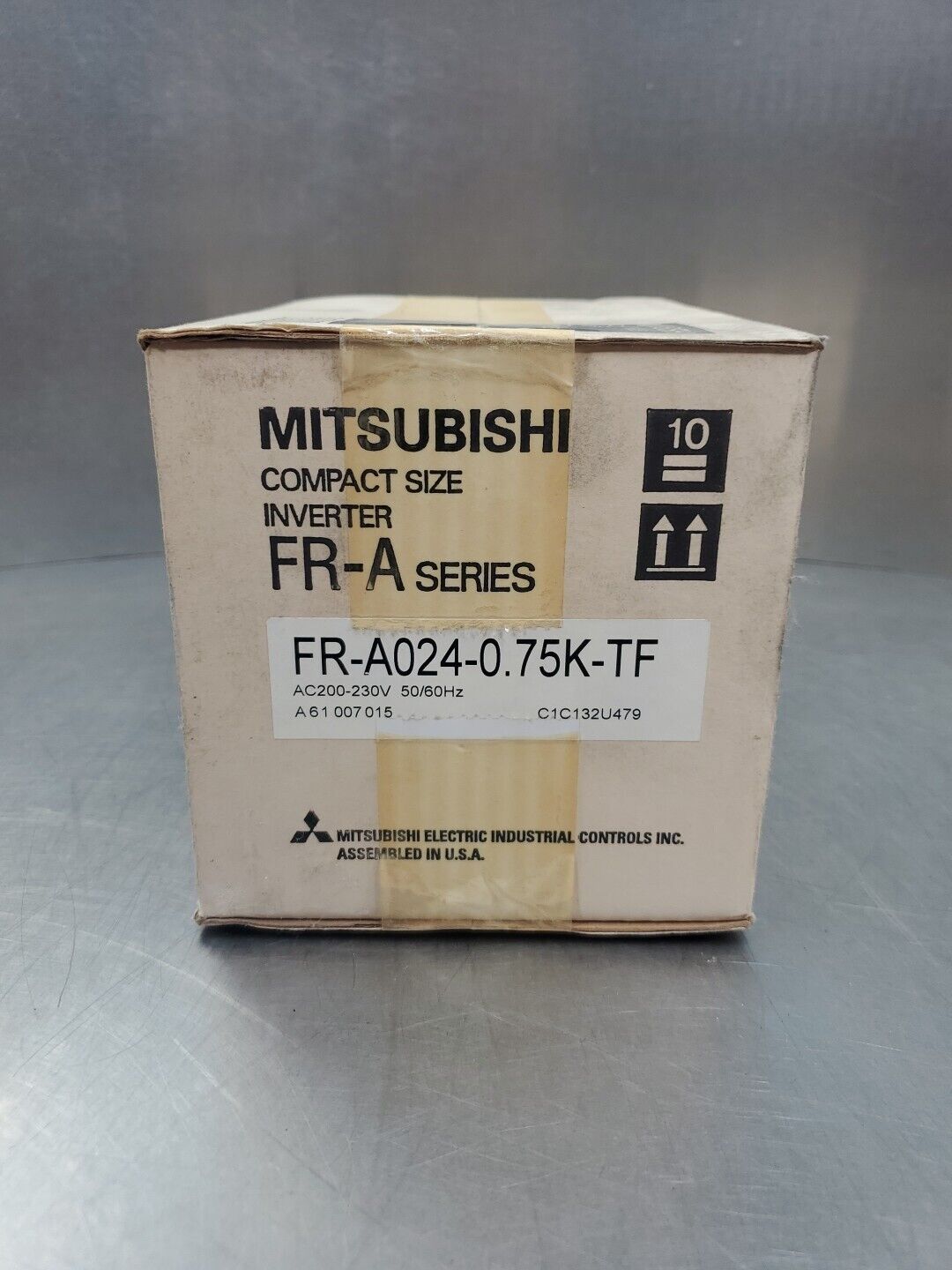 Mitsubishi FR-A024-0.75K-TF Compact Size Inverter, AC200-230V.             1E-25