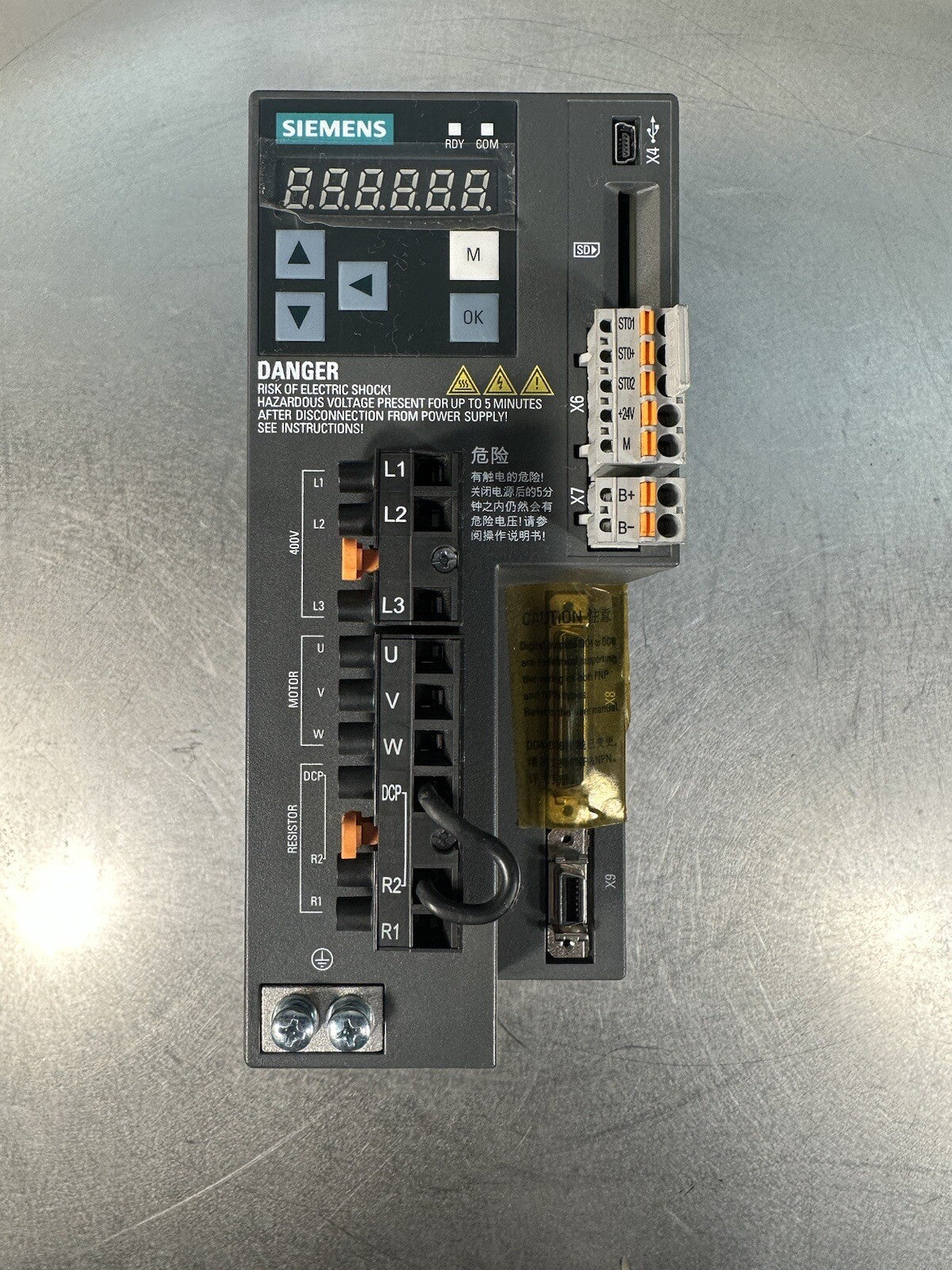 SIEMENS SINAMICS V90 6SL3210-5FE10-8UA0 (BIN-1.2.4)