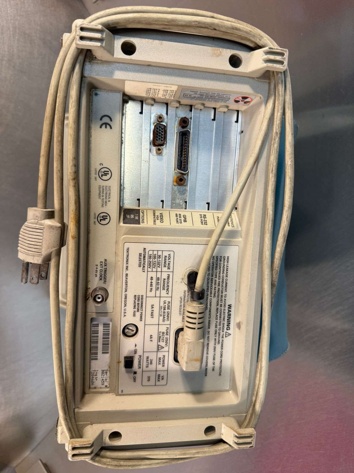 Tektronix TDS 460A 4Channel Digitizing Osciloscope 400Mhz 100Ms/s (10.4.1)
