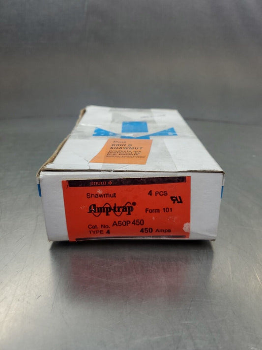 Gould Shawmut Amp-Trap A50P450  Semiconductor Fuse, 450A 500V, Lot of 4.   4C-43