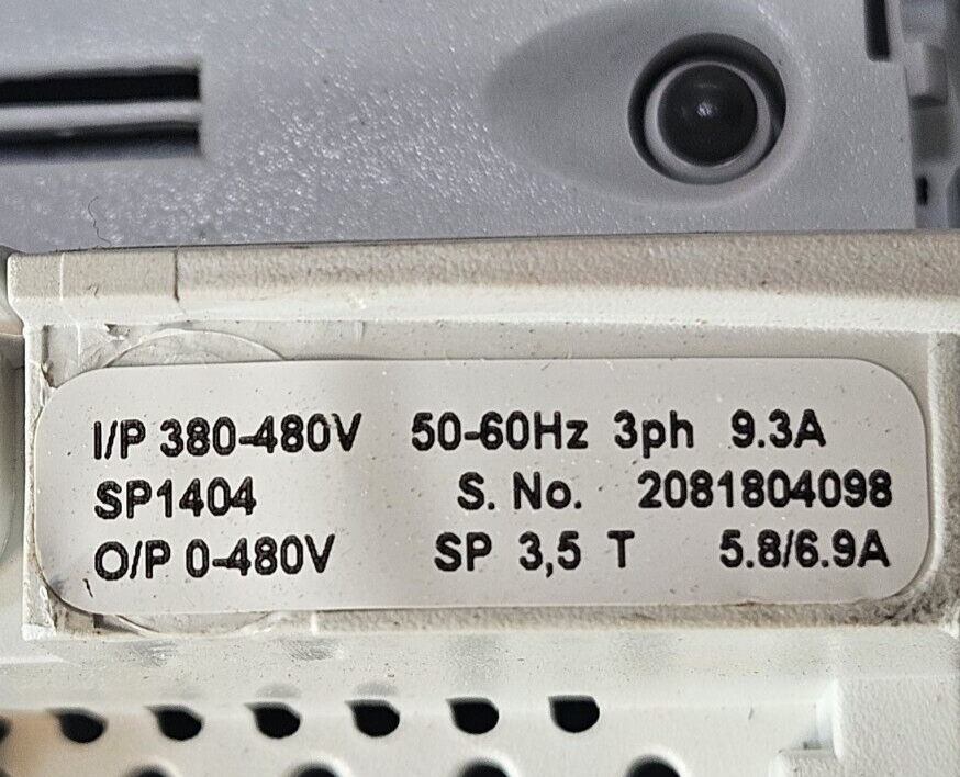 Emerson SP1404 Inverter 3.0/5.0 hp 380-480V  50-60Hz                    (BIN322)