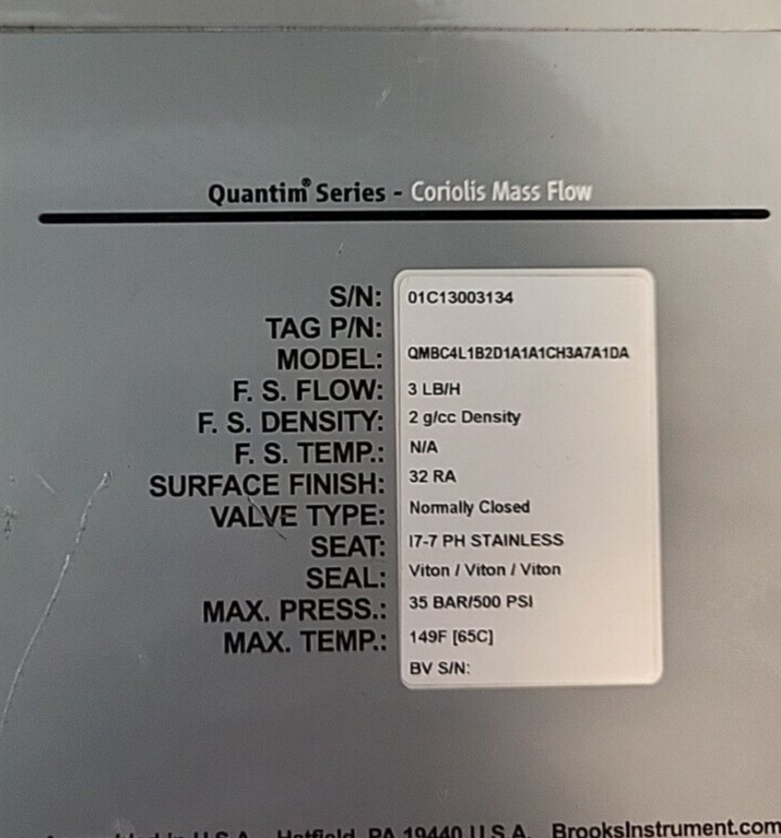 Brooks Instrument  QMBC4L1B2D1A1ACH3A7A1DA Enclos.4X/IP66(BIN3.3.4)