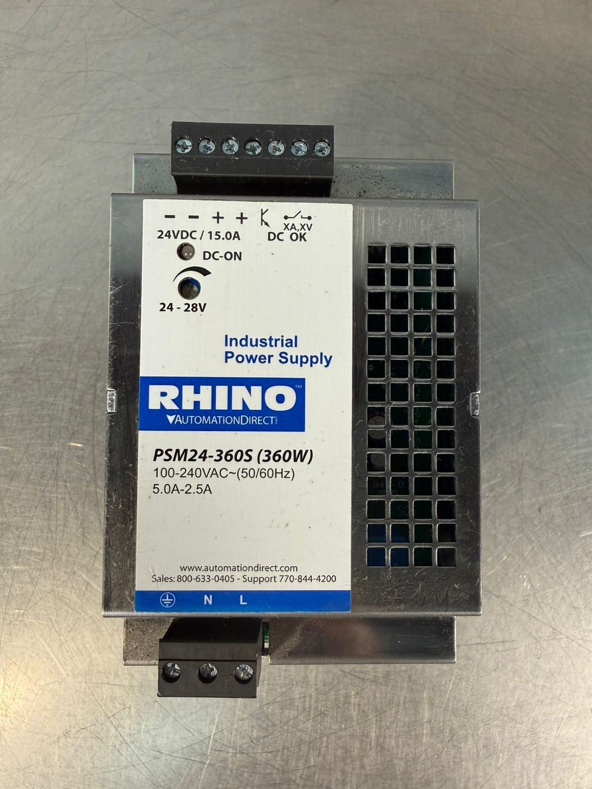 Rhino  PSM24-360S Power Supply 360W 100-240Vac 50/60Hz             (4.2.3)