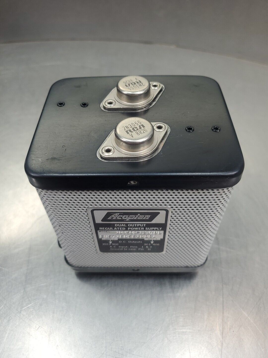 Acopian 10J50D-12J70D Dual Output Regulated Power Supply.                  4E-34