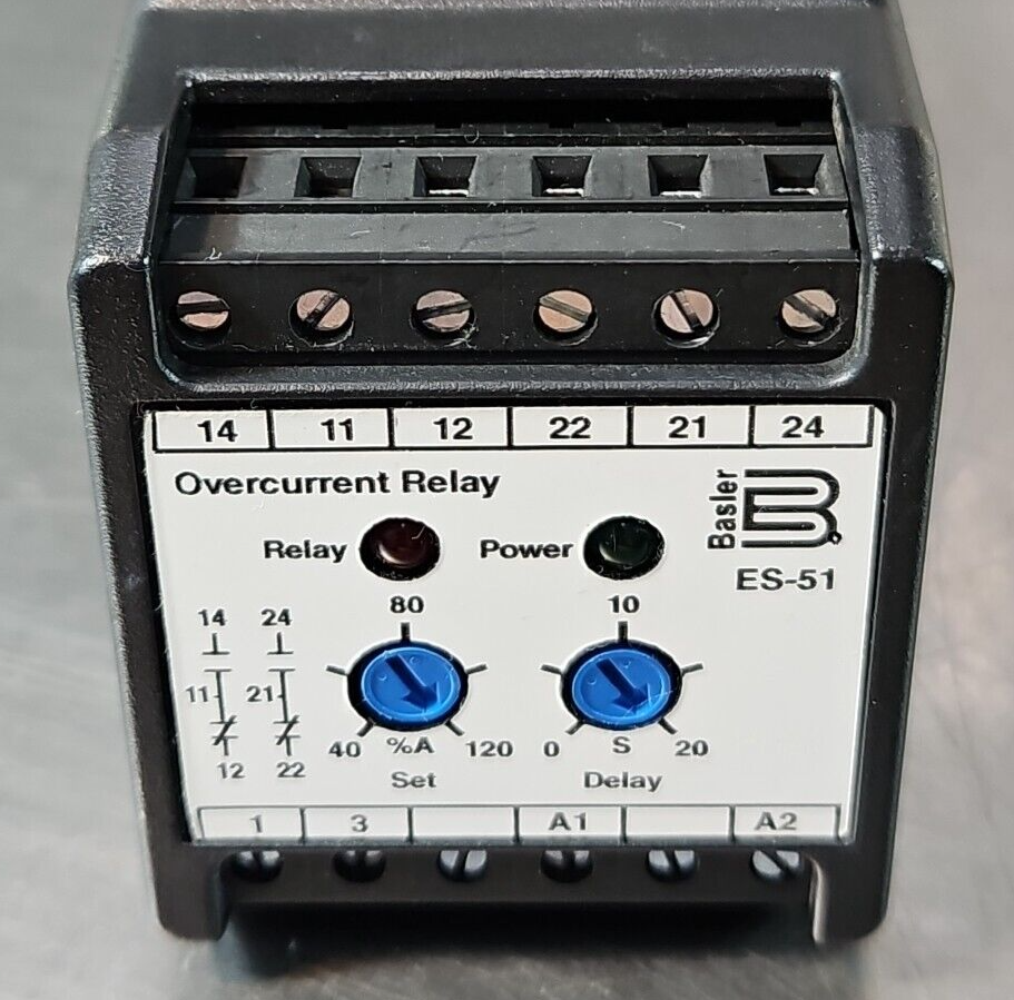 Basler ES-511GB1A0N0 Overcurrent Relay 120V 50/60Hz                     (BIN412)
