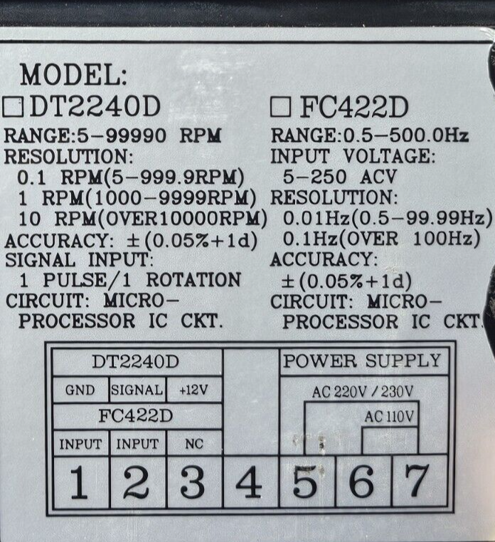 Extech 461950 Panel Mount Tachometer High Temperature Probe             (BIN532)