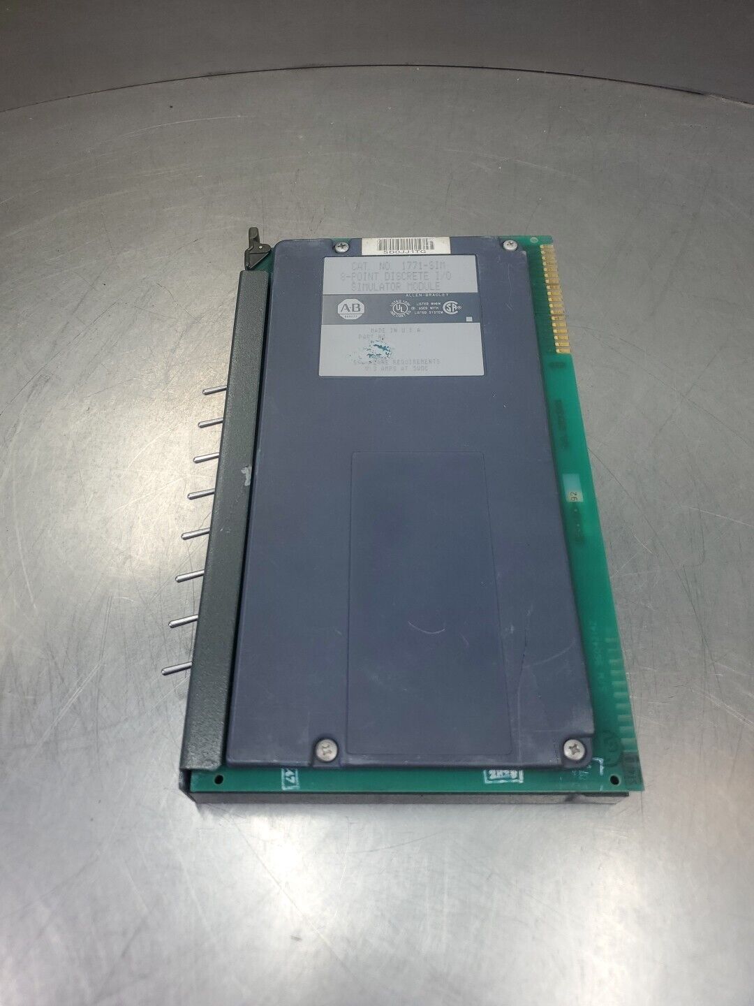 Allen-Bradley 1771-SIM 8-Point Discrete I/O Simulator Module.              3D-38