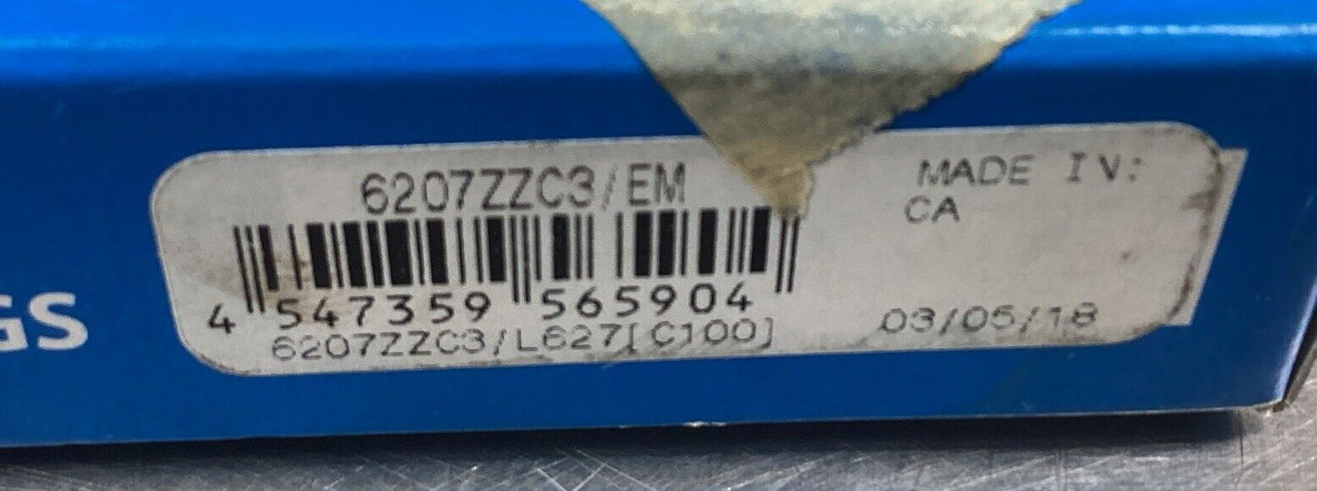 NTN  6207ZZC3/EM  Ball Bearing  6207Z      6B-2