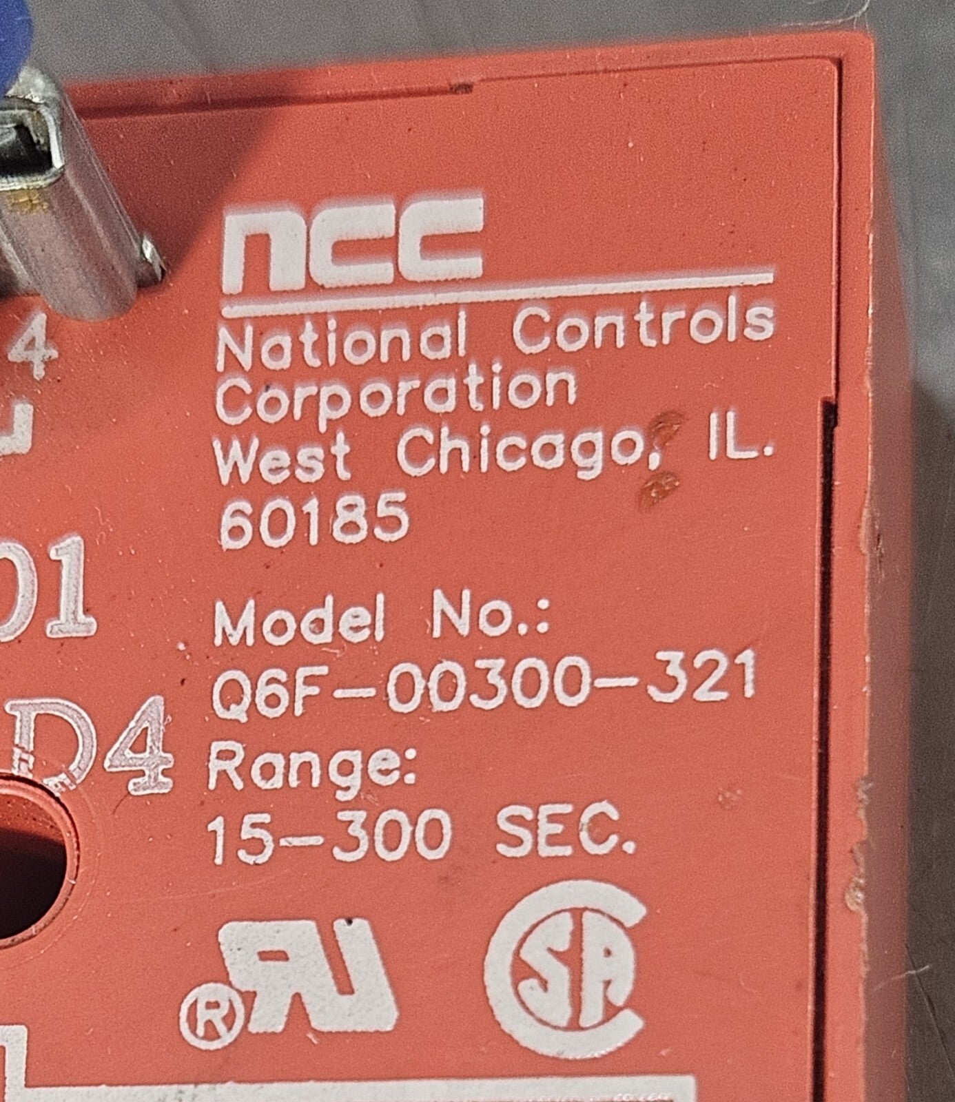 Nation Controls Corporation  Q6F-00300-321  Range:15-300 Sec.   (BIN741)