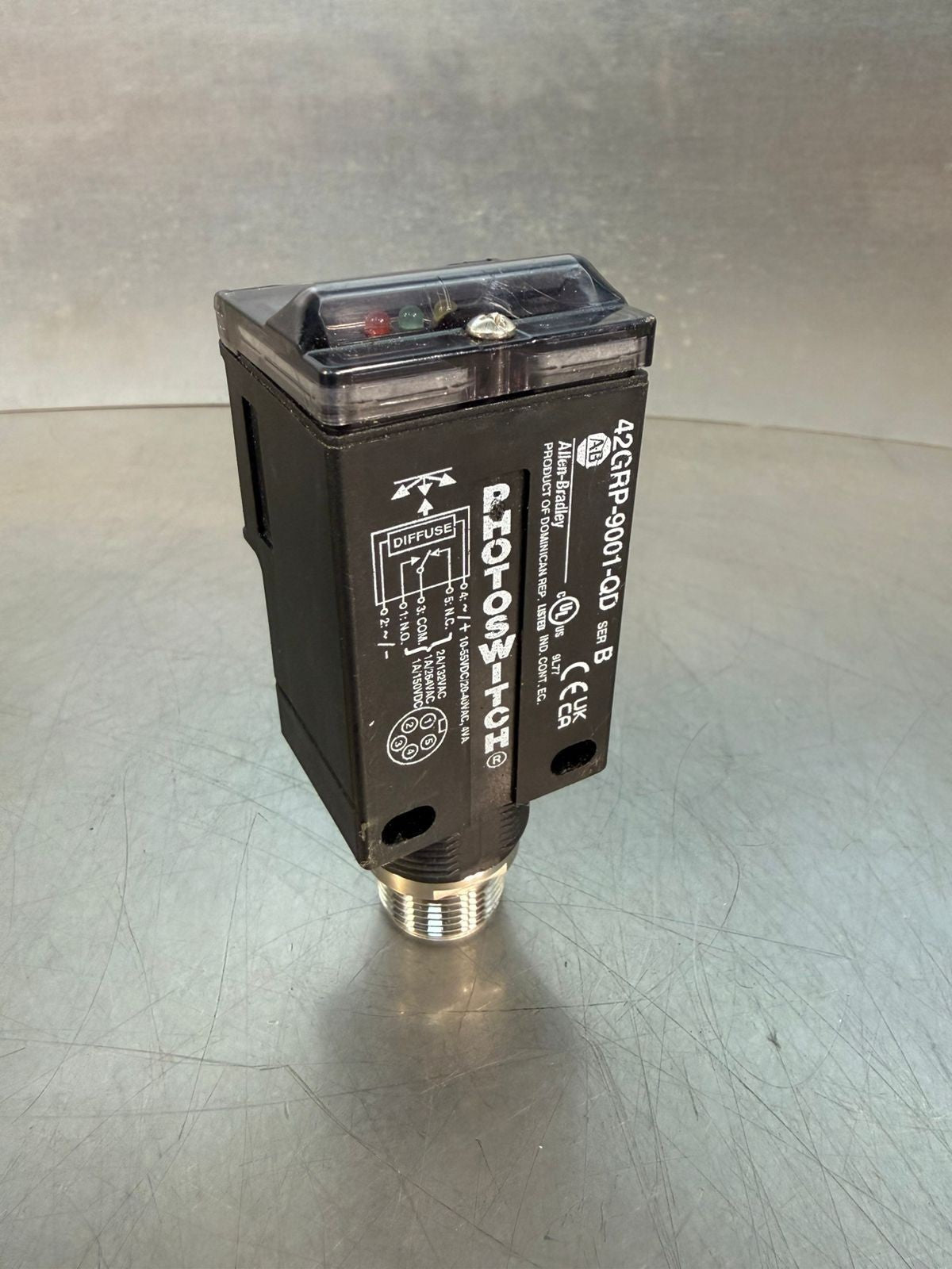 Allen Bradley 42GRP-9001-QD /B Photoswitch Diffuse Quick Disconnect (9.3.1)