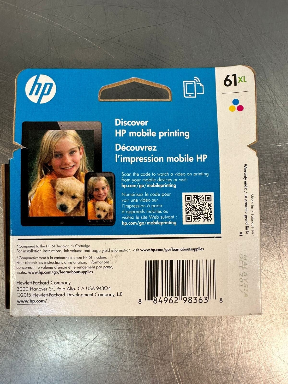 Hp 61xl Genuine Tri-color High-yield Ink CH564WN 140 NEW (5.4.1)