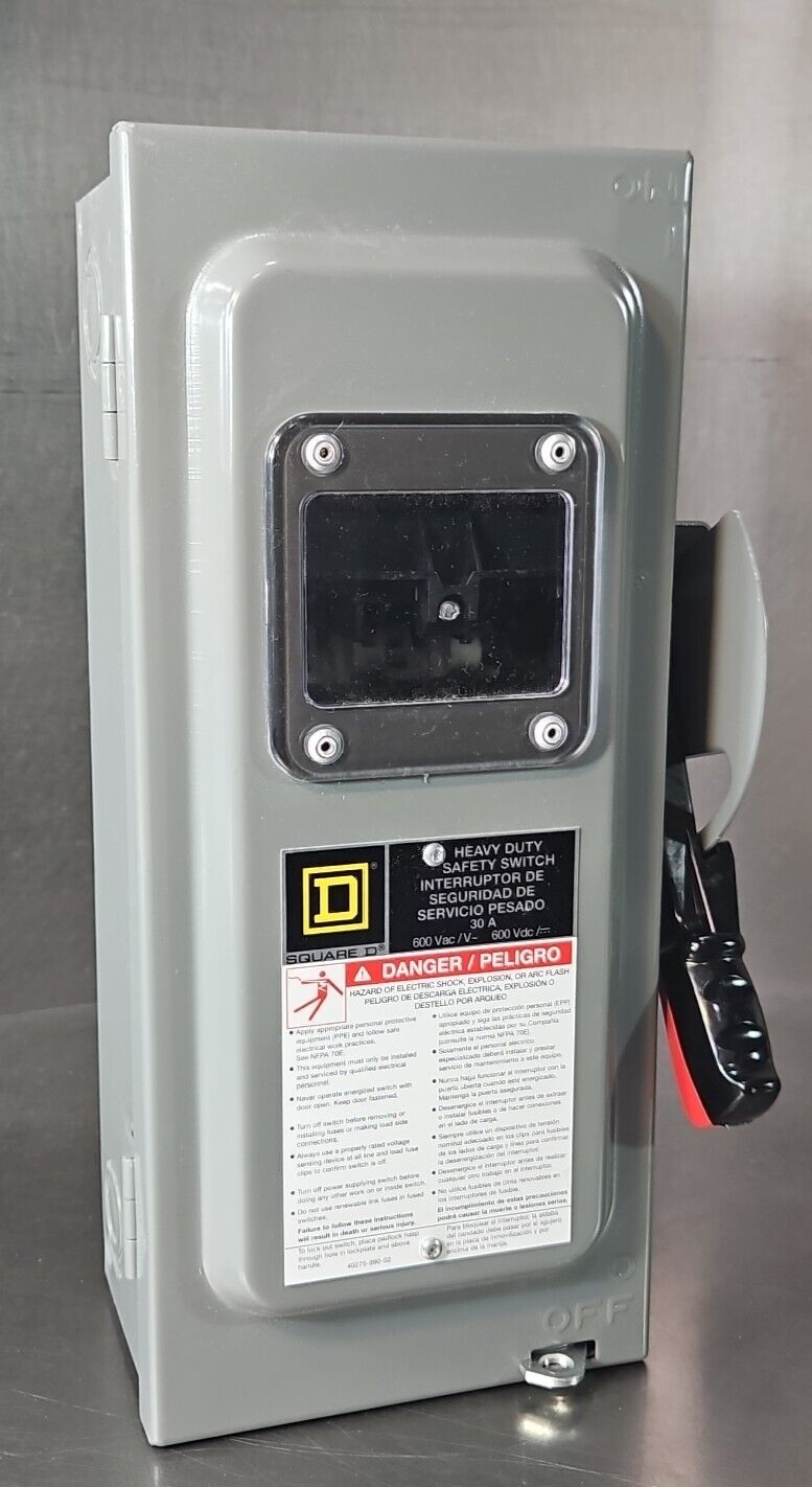 Square D HU361VW Safety Switch 30AMP 600V Ser F06.                       loc4F30