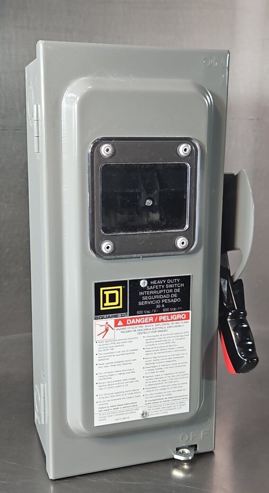 Square D HU361VW Safety Switch 30AMP 600V Ser F06.                       loc4F30