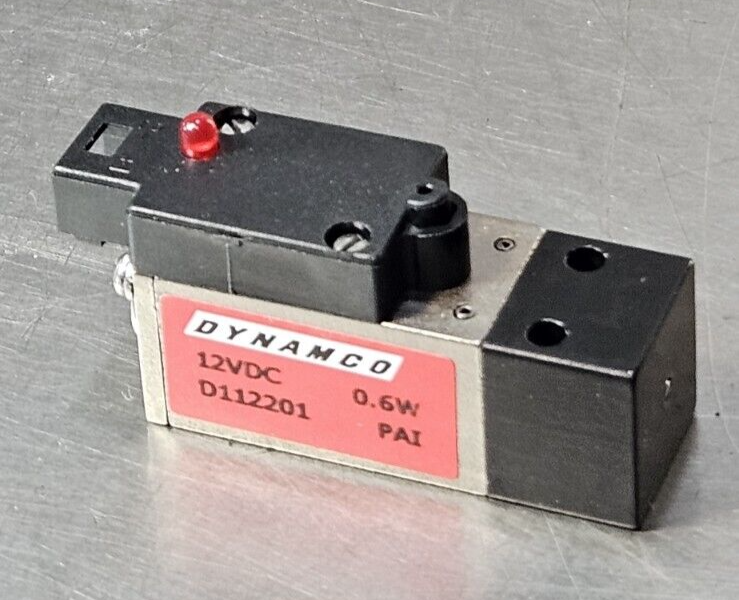 Dynamco D112201 12VDC 0.6W Solenoid Valve                               (BIN743)