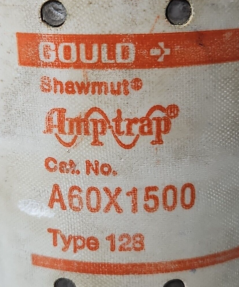 Gould Shawmut AmpTrap A60X1500 Fuse 1500A 600V Type 128                  loc4E32