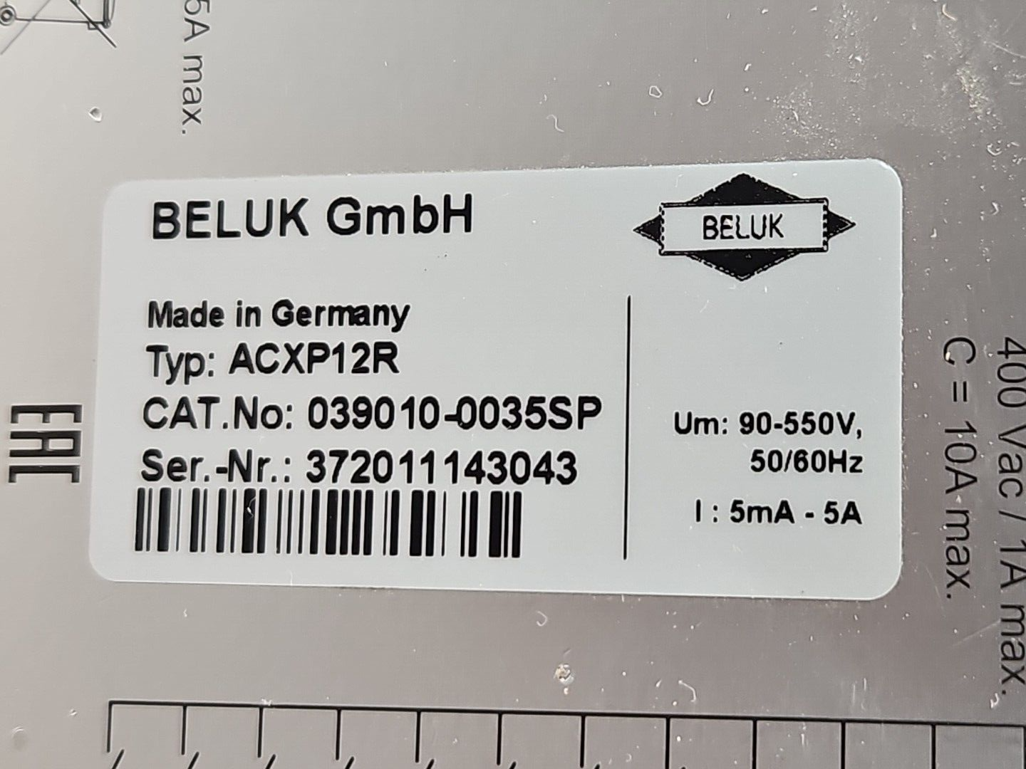 Eaton ACXP12R Control Unit                                              (BIN631)