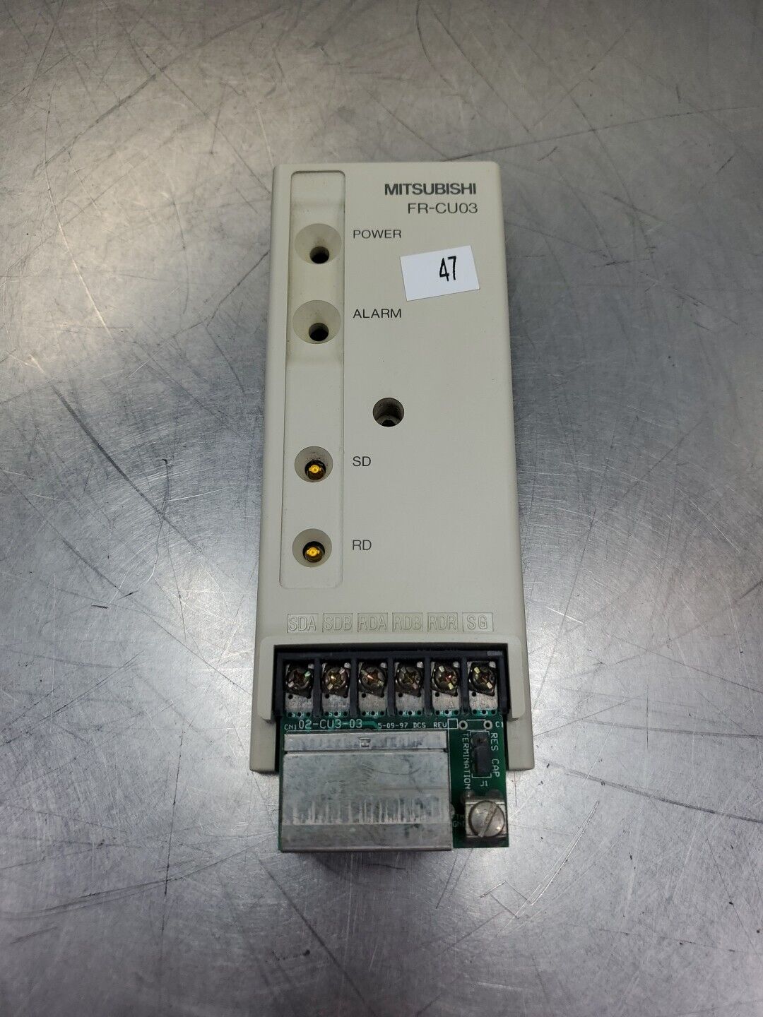 MITSUBISHI FR-CU03 PLC PROGRAMMER MODULE.                                  3E-16