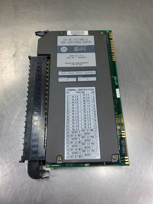 Allen Bradley 1771-VHSC/A Very High Speed Counter.                         3D-39